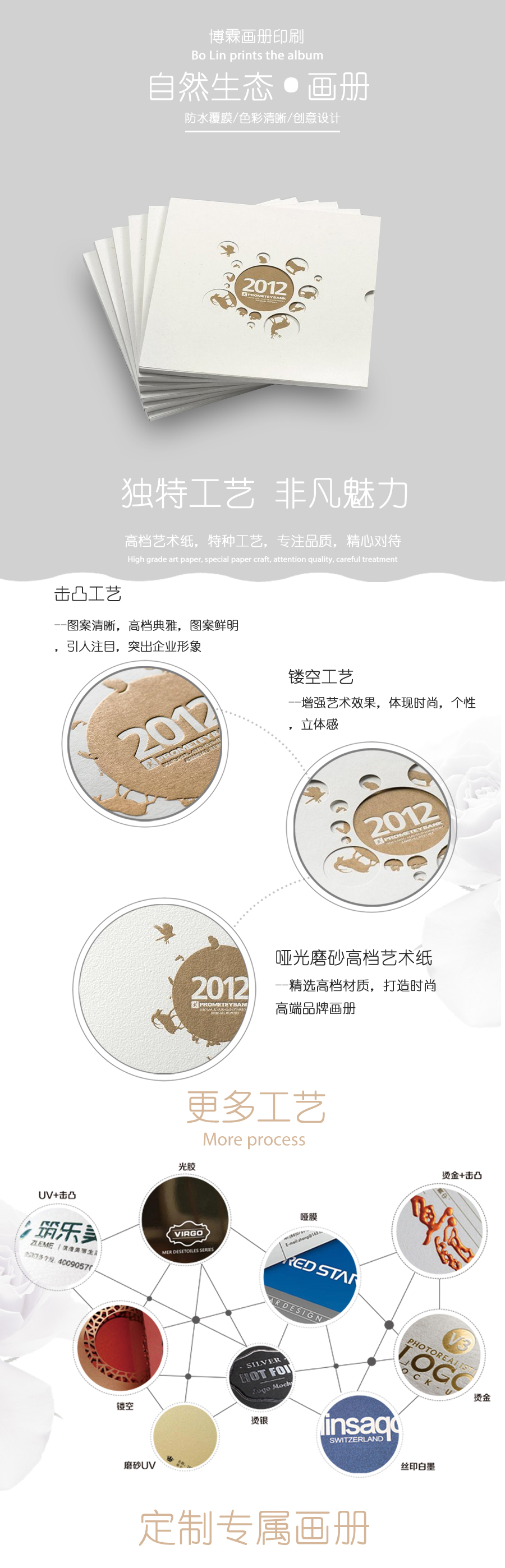 精美生物畫冊、精裝畫冊